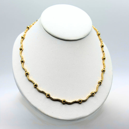 9ct Yellow Gold Linked Necklet